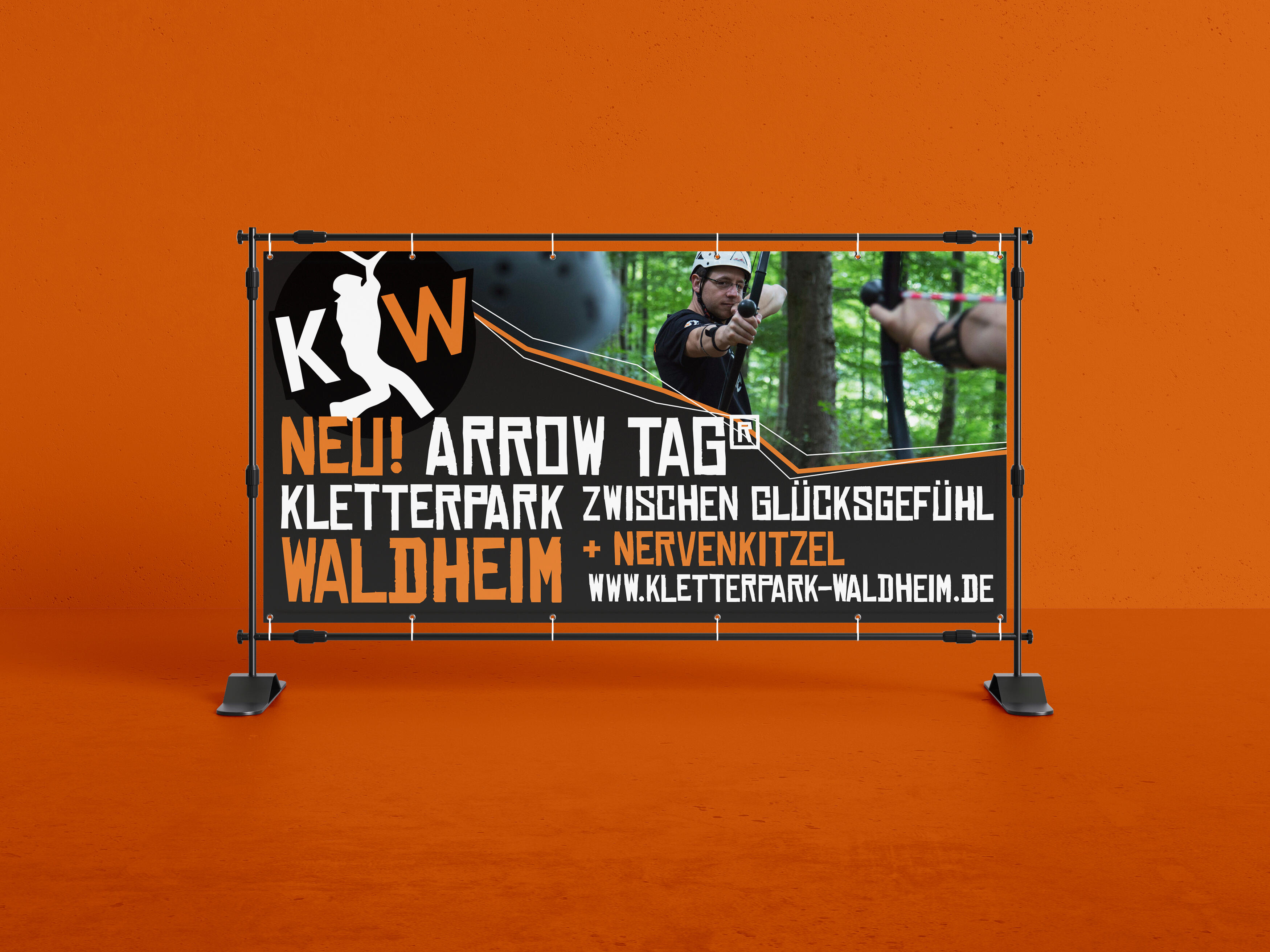 Bauzaunbanner Kletterpark