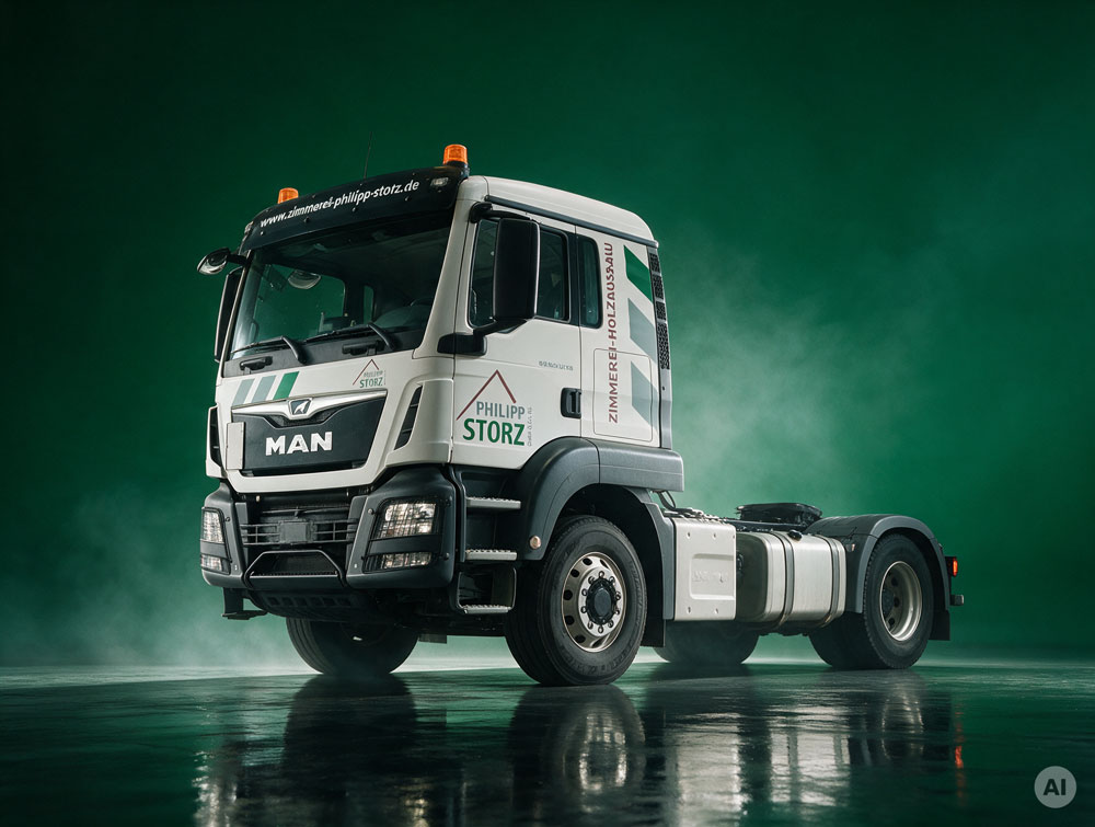 Werbnetechnik Beschriftung Philipp Storz LKW MAN