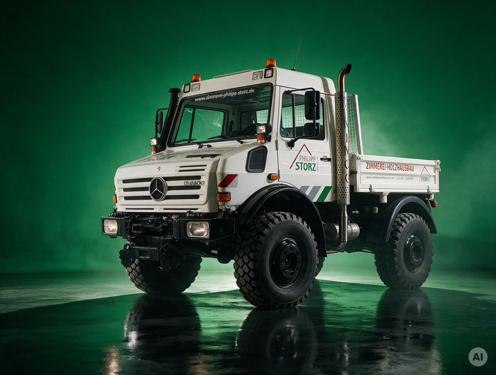 Werbnetechnik Beschriftung Philipp Storz Unimog